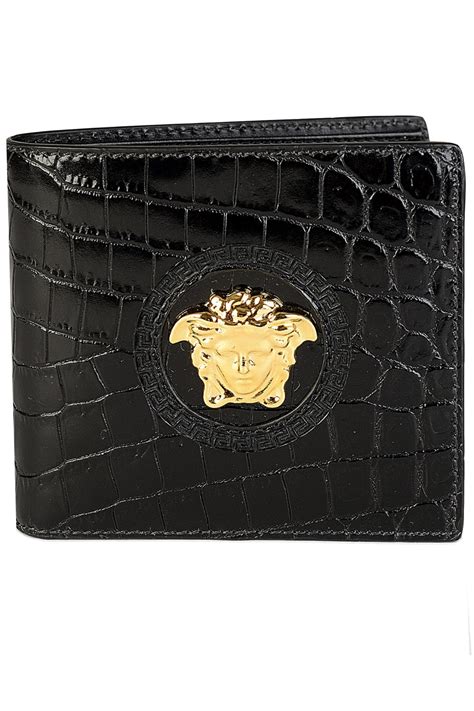 versace wallet gold medusa wallet|versace leather wallet strap.